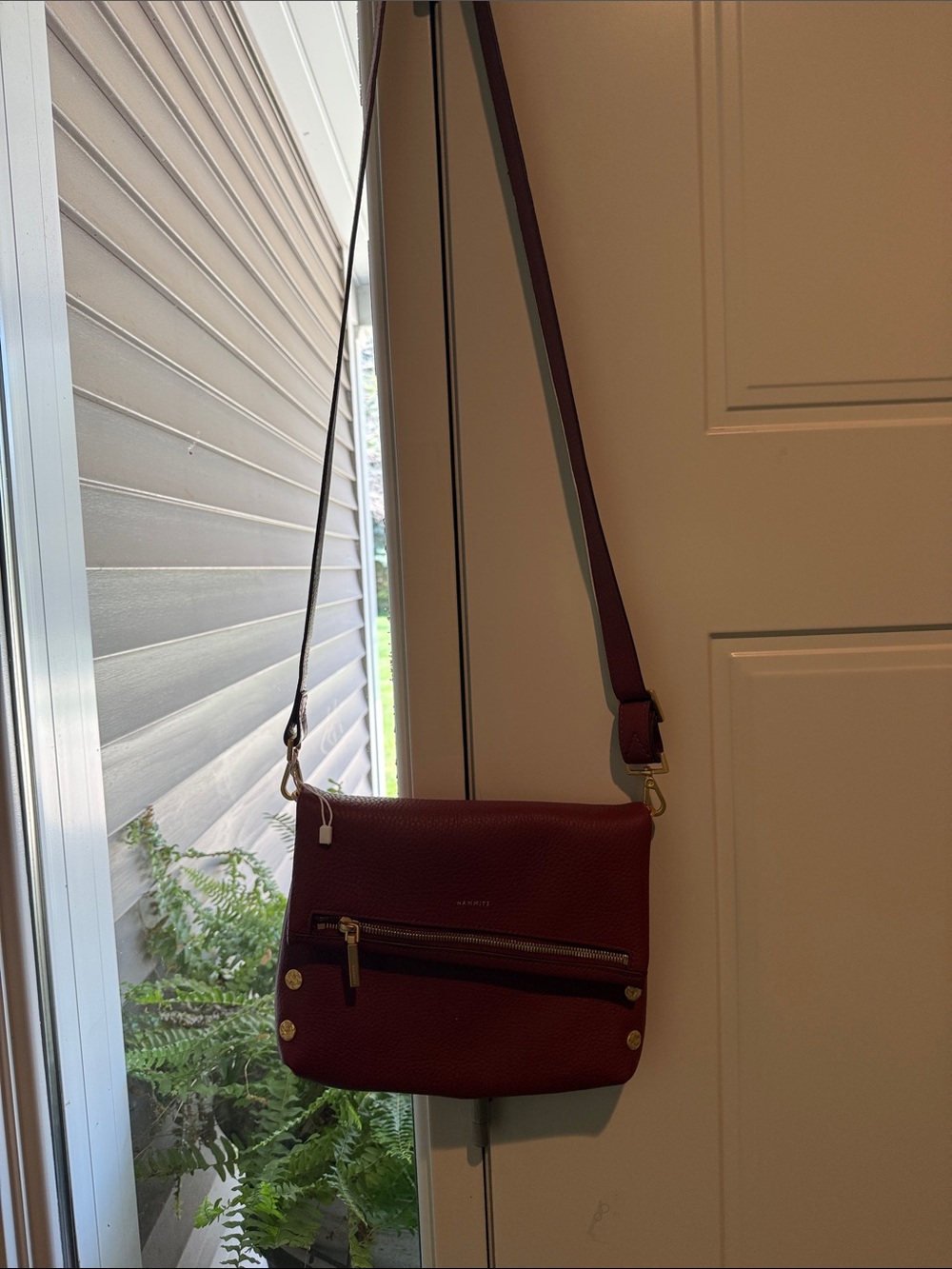 Never used Hammitt Red Crossbody Bag with Gold Hardware